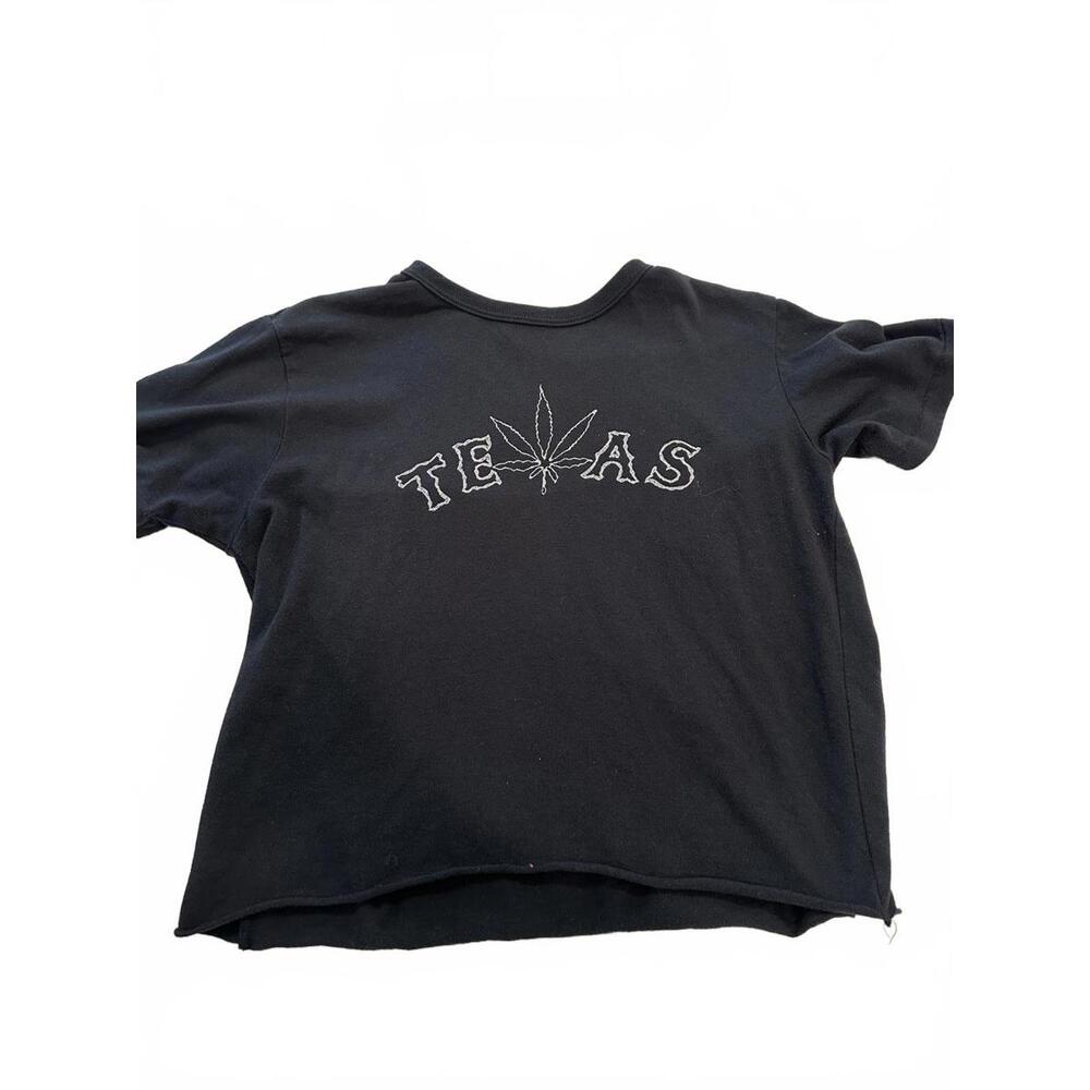 Black 'Texas' Graphic T-Shirt, Size M